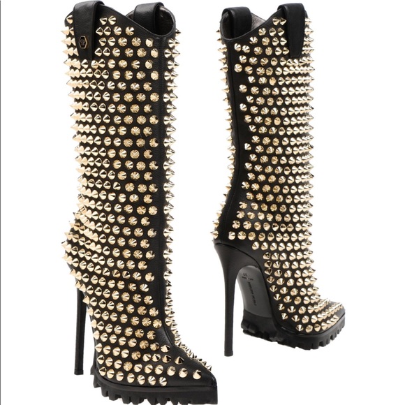 philipp plein studded boots